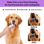 Paraben Free Dog Dental Finger Wipes Aloe Vera Witch Hazel Pet Dental Cleaning