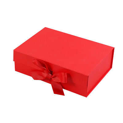 Others Custom Printed Cardboard Rigid Hardbox Magnet Lid Paper Box Packaging With Ribbon