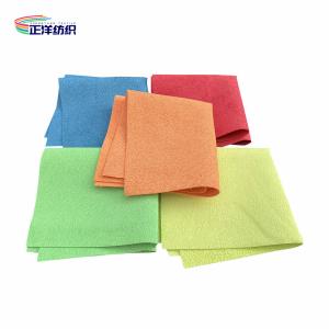 China 32x32cm Car Cleaning Rags Chamois Cloth Microfiber PU Coating Car Polishing Towels factory