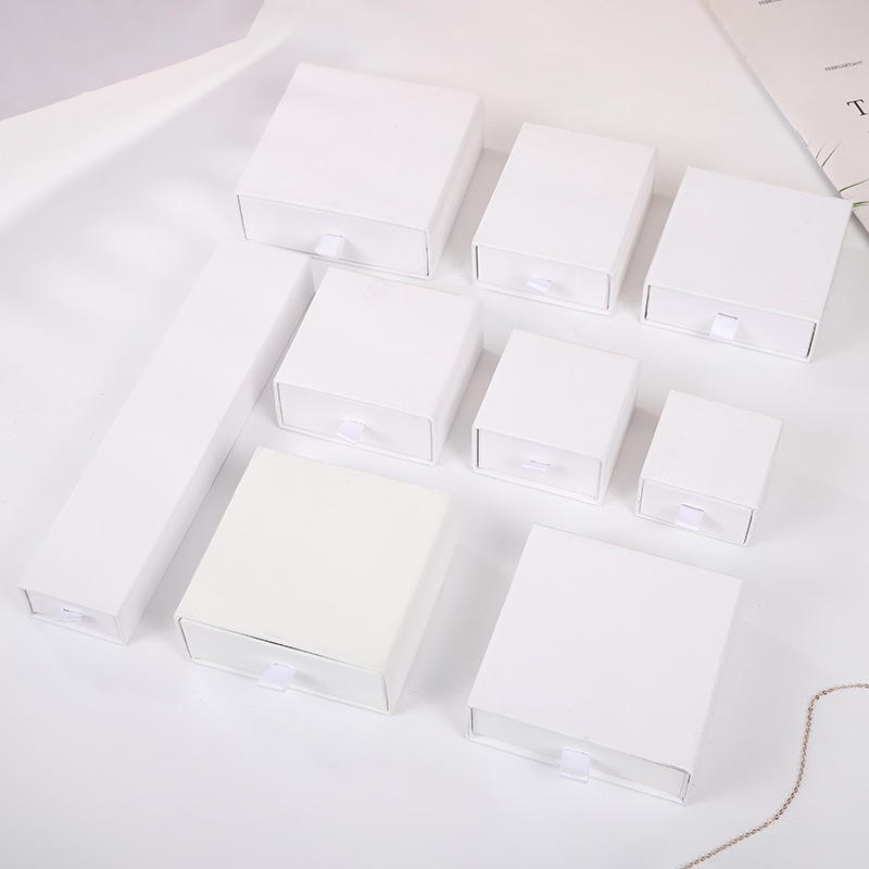 Others Custom Luxury Drawer Slider Cardboard Gift Jewelry Necklace Bracelet Ring Packaging Paper Box
