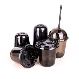 China 16oz PLA Disposable Cups Plastic Black Custom Beer Pong Cups Fda Approved factory