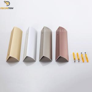 China Canadian Market Stair Nosing Tile Trim Anti Slip Durable Aluminum Stair Bullnose factory
