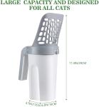 Portable Cat Litter Shovel Scoop Grey Cat Sand Shovel Environment Friendly