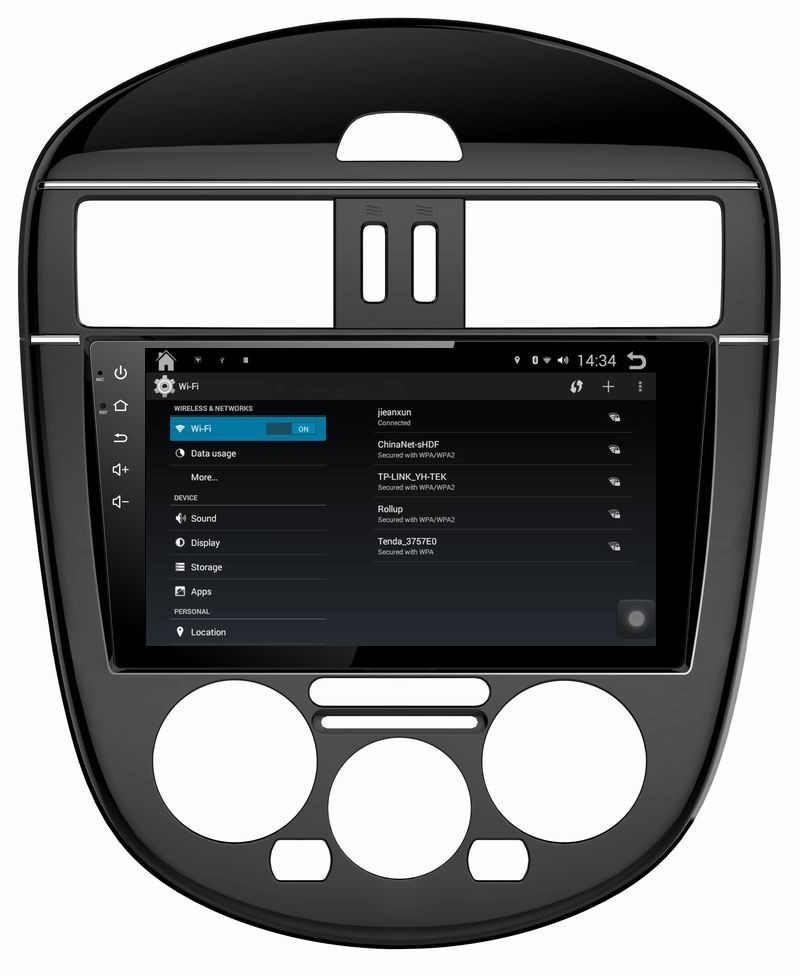 Ouchuangbo pure android 4.4 system for Nissan Tiida support car multimedia gps navi dvd radio BT SWC