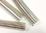 Food Grade PVC Spring Hose , Transparent Steel Wire Reinforced PVC Pipe / Tubing