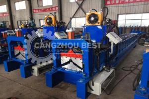 China Classic Colored Glaze Steel Metal Roof Ridge Cap Machine With Long Life factory