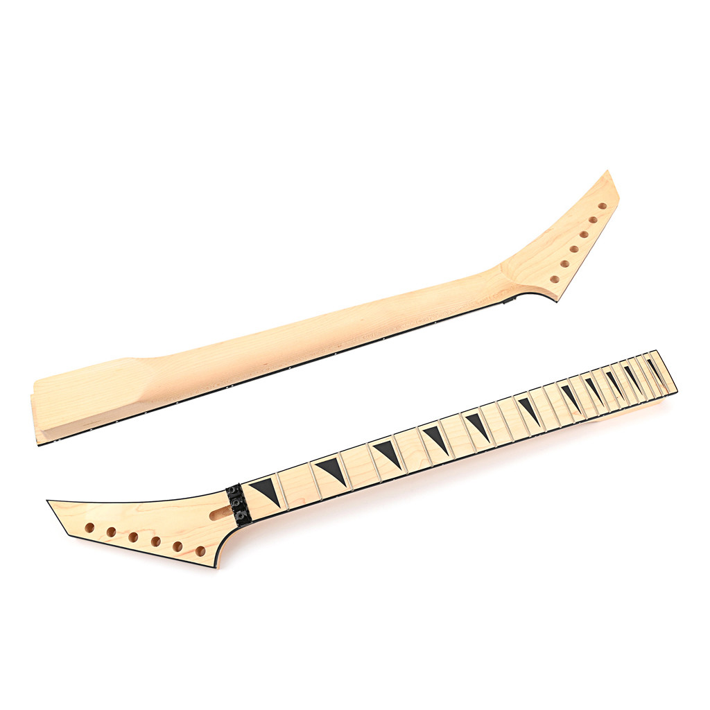 24fret 25.5inch Replacement Guitar Neck Shark Fin Jackson DIY Reversed Head Left Right Hand