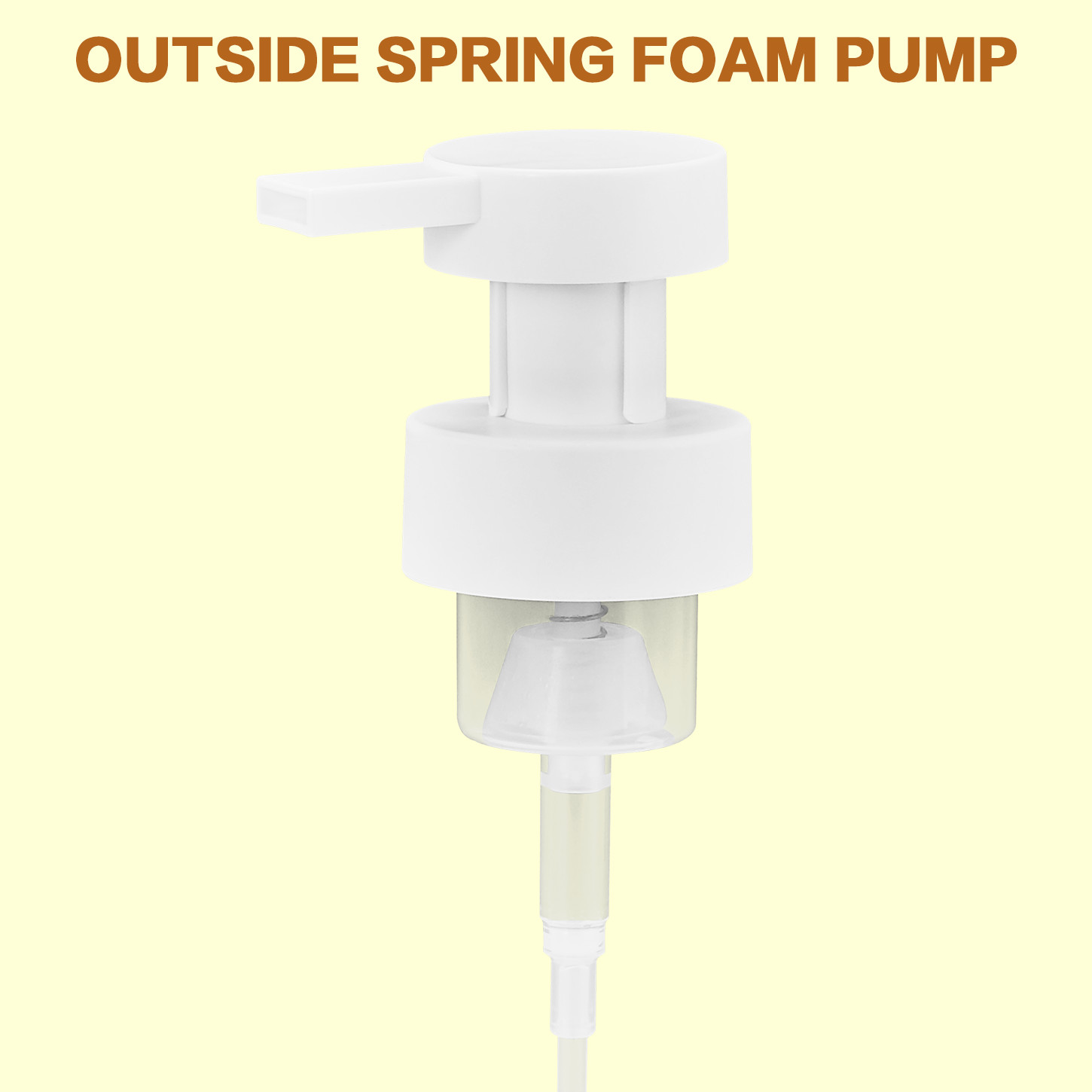500ml Volume Body Cream Pump Bottle Head With PET Material