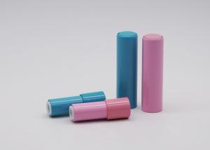 China 3.5g Press Bottom Open Empty Lipstick Tube Aluminum Shelled factory