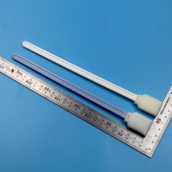 228mm Lint Free White Extra Long Handle Rectangular Cleanroom Swab UV Printer Cleaning Foam Swab