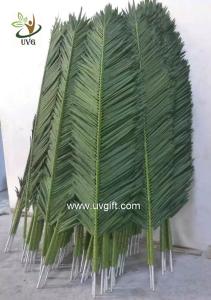 China UVG 2 meters wholesale material uv artificial palm leaves for park decoration PTR041 factory