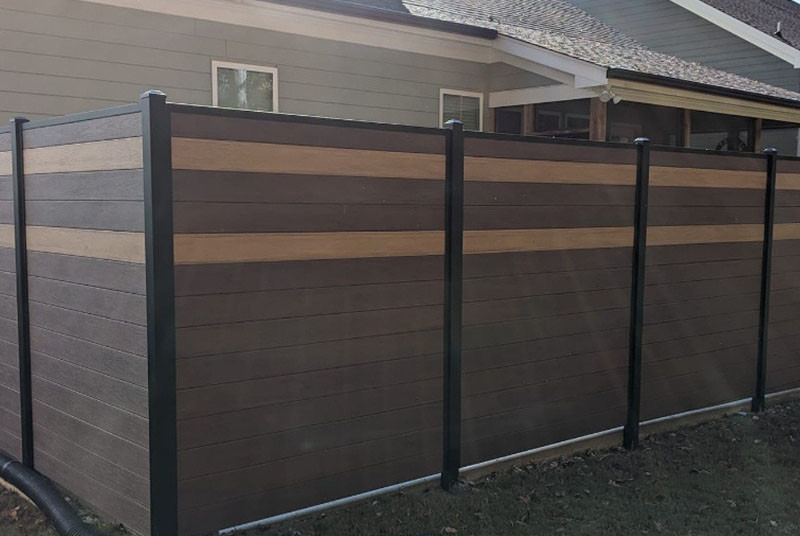 Wood Plastic Composite Interior WPC Panel 90x24.5mm Garden Railing Pergola Fence Wall Floor Inside For Decoration