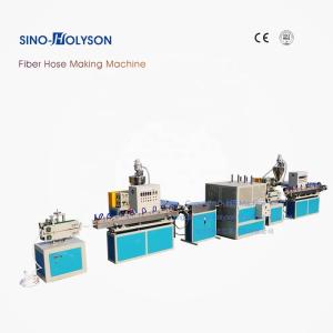 China Single Screw 65mm HSJ-65 PVC Fiber Hose Making Machine / PVC Garden Hose Making Machine factory