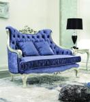 CAD 3D 3 Piece Luxury Living Room Furniture Modern Blue 3 2 1 Seater Velvet Sofa