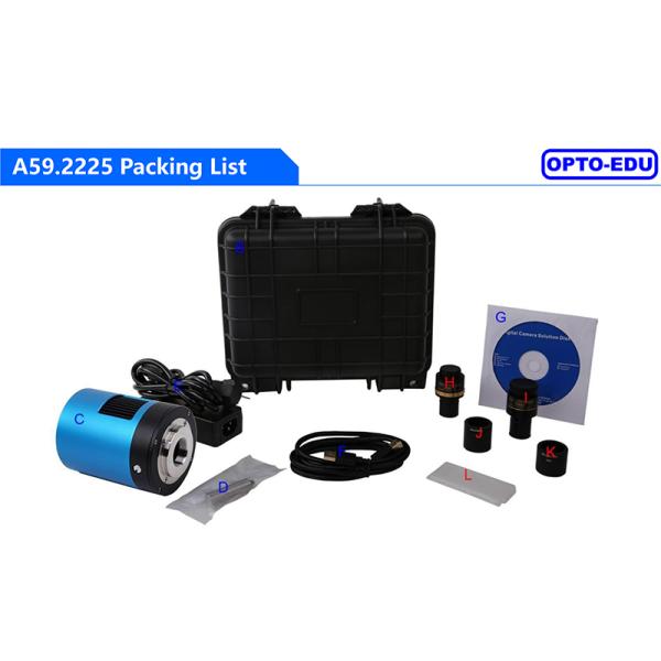 OPTO-EDU A59.2225 USB3.0 CMOS Cooled Digital Camera Fluorescent Image GS Shutter 1.7M~45M