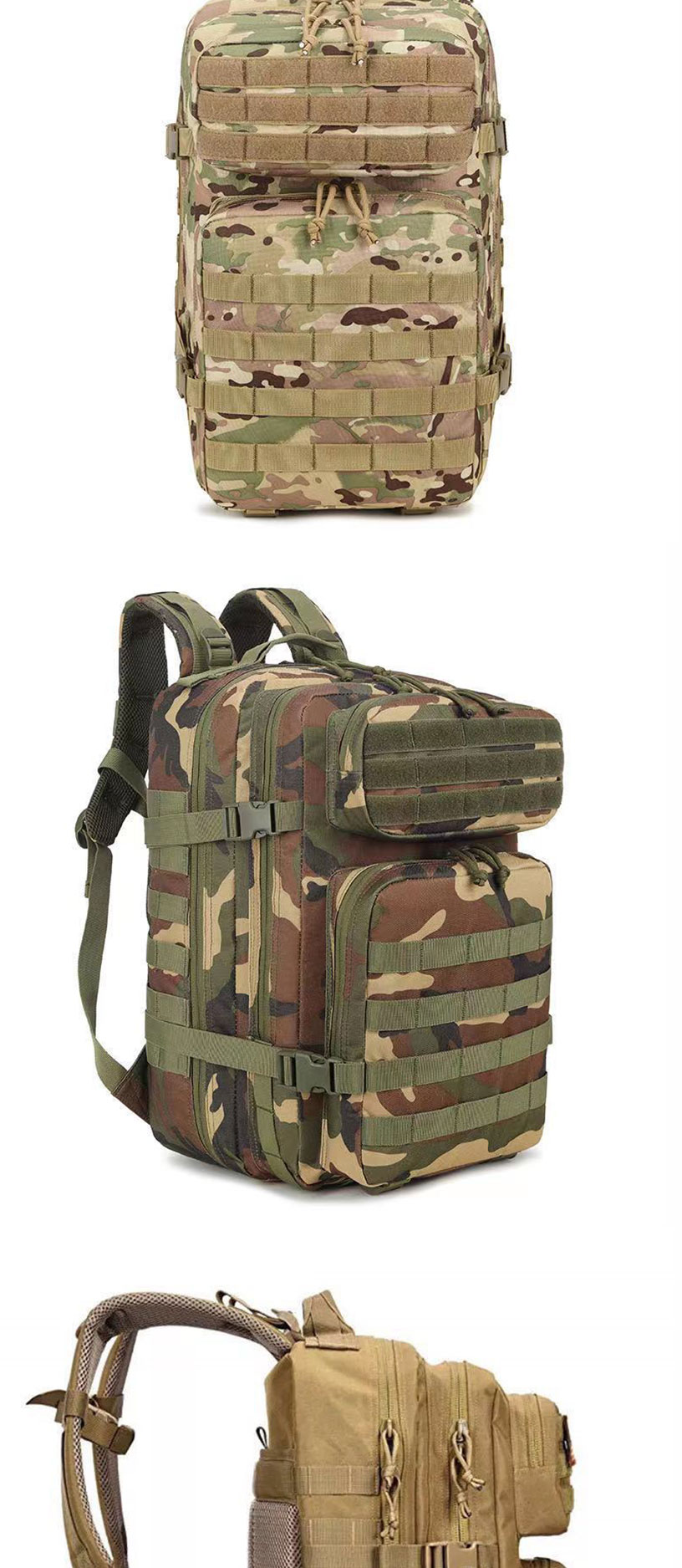Sympathybag Wild Jungle Outdoor Hiking 36L Backpack Double Shoulder Rucksack Large Capacity Multifunctional Bag