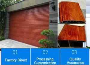 China Anti Theft 3mm 10mm Slide Aluminium Roller Shutter Doors factory