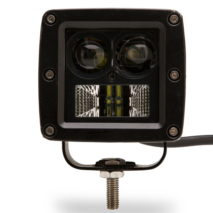Square led work spot light for tractors 4X4,SUV PC lens HCW-L20302 7D