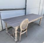 Modern Design Walnut Slab Kitchen Restaurant Dining Wood Chair and Event Table