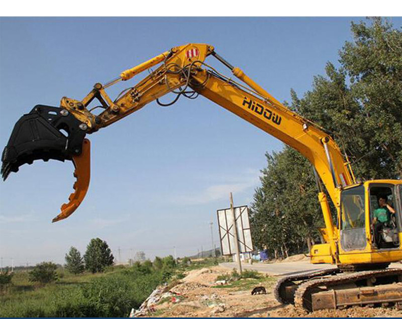 Loading Unloading Excavator Bucket Thumb Clamp Mechanical Mini Big Bucket Thumb Used For DH55