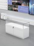 Full Vision Glass Retail Display Case Tempered Glass Counter For Jewellery Shop
