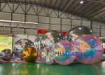 Decorative Inflatable Rainbow Mirror Ball Big Shiny Ball Advertising 1-5M