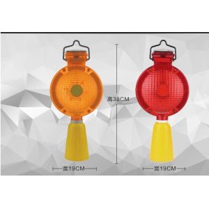 China Security Solar Led Traffic Signal Light Dia 19cm Height 38cm factory