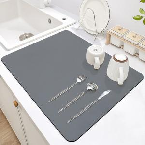 China Polyester Fiber Non Slip Kitchen Mats for Easy Cleaning and Drainage of Coffee Machines factory