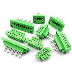 3.81 mm pitch Feed Through Flange Pluggable Terminal Blocks
