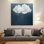 Support Base Canvas Modern Style Hand Painted Landscape Oil Painting for