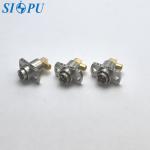 SBMA Female Bent Flange RF Coaxial Connector Connect 2 # Semi Flexible Or Semi