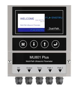China Plug In Dual Channel Wall Mounted Ultrasonic Flowmeter MU801 Plus factory