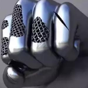 China Stainless Steel Hand Fist Abstract Metal Sculptures For Wall Decoration factory