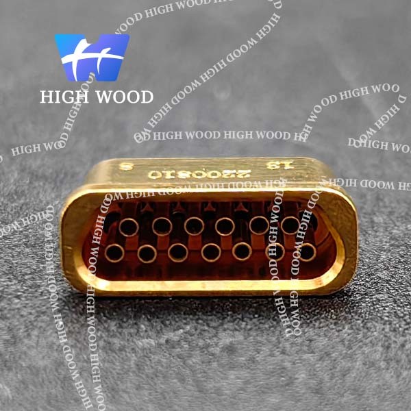 J30J SERIES Glass Sintered Gas Sealed Rectangular Electrical Connector, J30JM1-13ZKS19