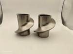 Twin Screw Extruder Granulator Accessories Meshing Covey Screw Element From 12mm