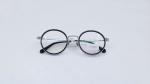 New designer idea double full rim eyeglasses titanium two tone colors fashion