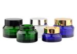 15g 30g 50g Tan Transparent Color Green Amber Frost Glass Container Cosmetic