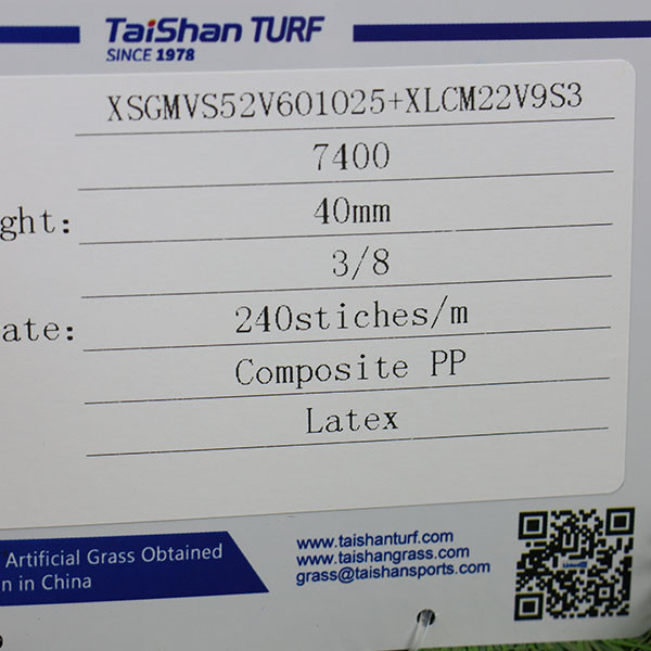 40mm Landscape Artificial Grass High Density High Dtex Fake Astro Turf SBR Latex Composite PP Backing