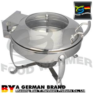 China Induction Restaurant Chafing Dishes Luxury Round Shaped Standard With Electric Heating factory