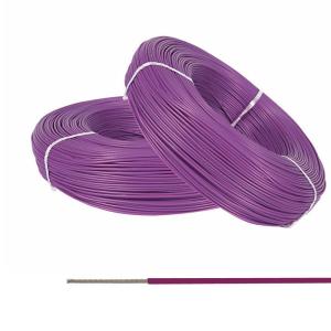 China Stranded FEP high temperature Tinned Copper Wire 14 Awg Purple Color 200C factory