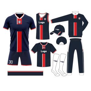 China Quick Dry Polyster Custom Team Jersey Breathable Football Jersey For Man factory