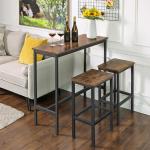 Narrow Bar Table, Industrial Bar Table for Sale, Kitchen Table, Metal Frame Bar