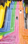 wonderful rainbow slide fiberglass water slide for amusement park