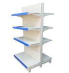 Supermarket shelf gondola double-sided shelf, steel rack for pharmacy