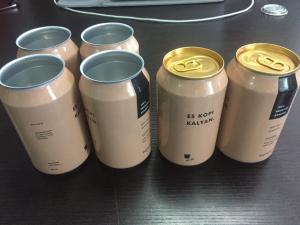 China Custom Shrinking Sleeves Aluminum Beer Cans With Lids 12oz 16oz factory