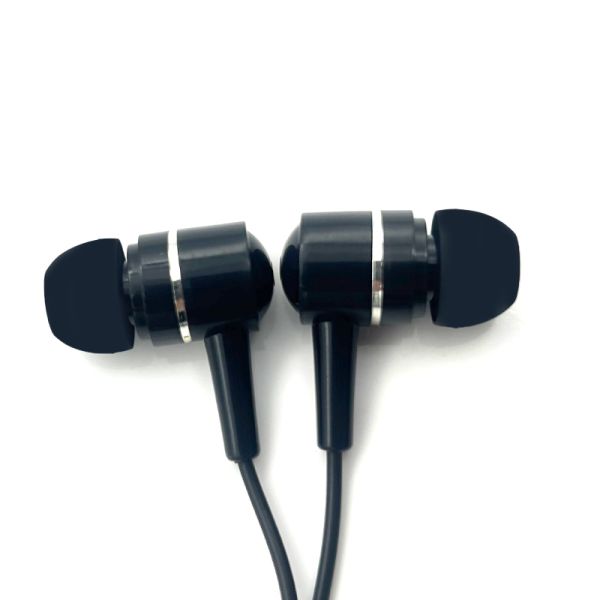 3.5mm In-Ear Headphones HiFi Stereo Wired Earbuds With Microphone Plastic Frequency Range 20Hz 20KHz