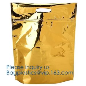 China qual seal flat bottom stand up pouch with Zip lockk,plastic bag slide zipper with side gusset,metalized 8 side seal food p on sale