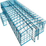 Prefab Portable Steel Frame Workshop Buildings With Light Steel Structure