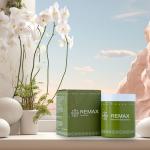 250g Plastic Cream Jar Green Matte Finish Generous Capacity Sleek White Lid