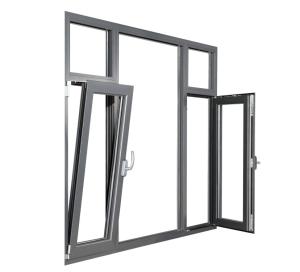 China Customizable Aluminium Tilt And Turn Windows Soundproof With Insulated Glass factory